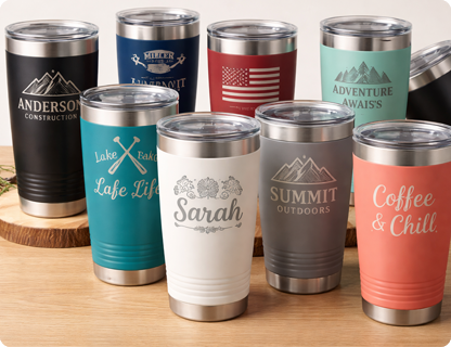 custom engraved tumblers