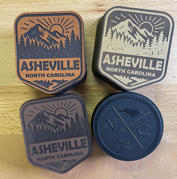 Engraved Leatherette Patches Engraved Leatherette Patches
